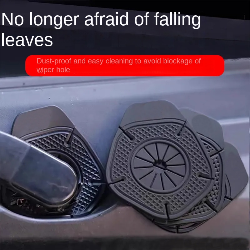 1 2 Stück langlebige Auto-Scheibenwischer-Schutzhüllen, Wischer, staubdichter Schutz, untere Hülse, Auto-Wischer-Lochabdeckung, Zubehör