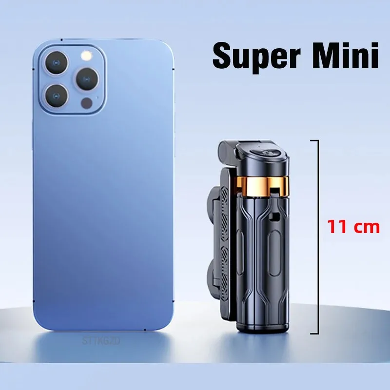 Super Mini perche à Selfie, support pour téléphone Portable, aide au tir, conception intégrée polyvalente, télécommande Bluetooth pour diffusions en direct
