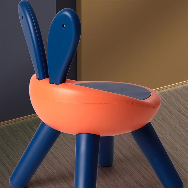 Ergonomischer Kinderstuhl, Kinder-Rückenstuhl, Kunststoff, Kaninchenhocker, sicher, Anti-Fall, Kindergartenhocker, Kindermöbel