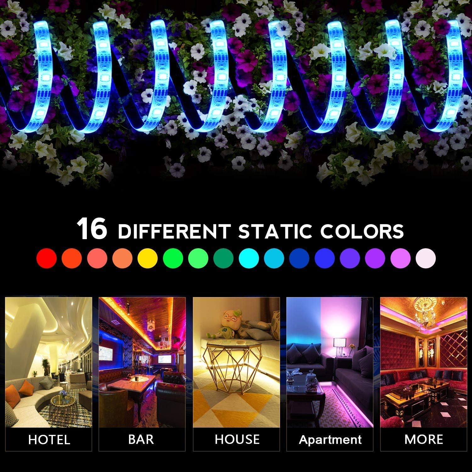 1m RGBLED strip lamp Bluetooth application remote control 5VUSB music synchronization Party atmospheric TV backlight Christmas h