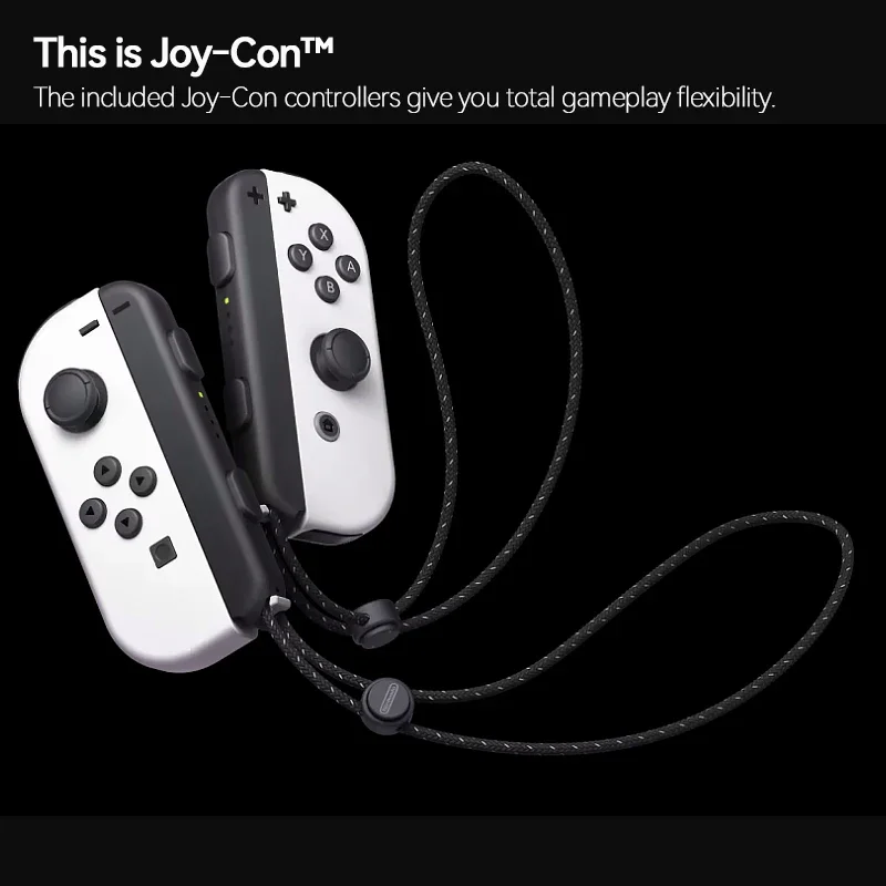 Console de jeu OLED Nintendo Switch, 64 Go, blanc, bleu, rouge, ensemble, écran tactile 7 ", 3 modes de jeu, no.icom