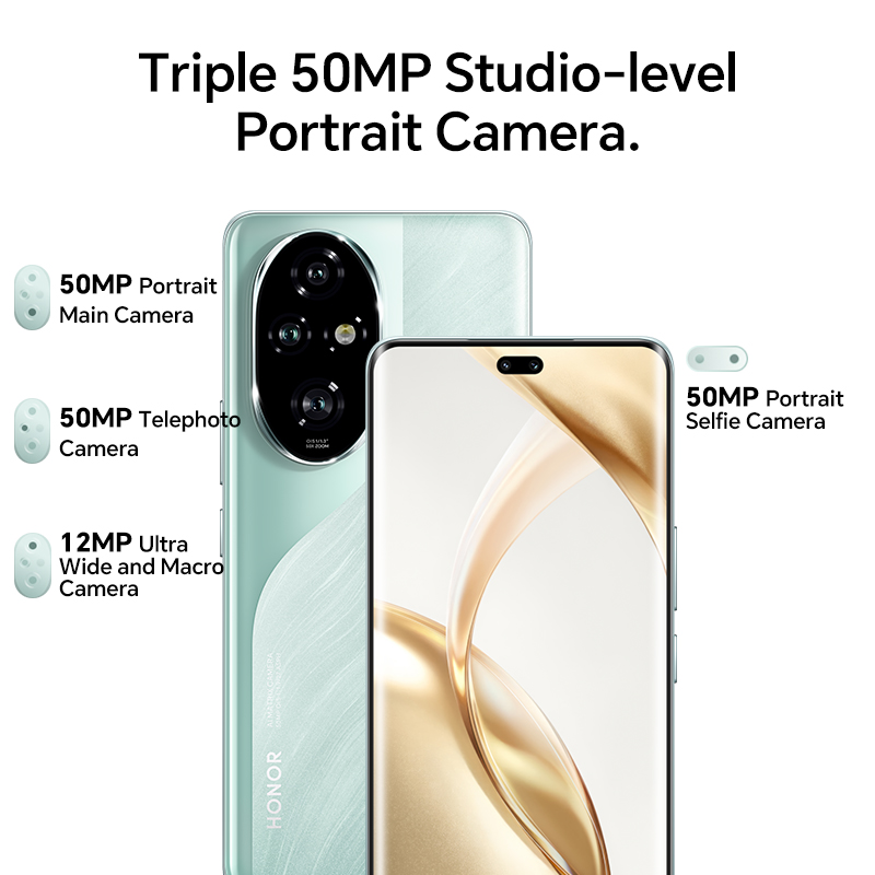 2024 Global Version HONOR 200 Pro Snapdragon 8s Gen 3 5G Smartphone 6.78'' 120Hz AMOLED Display Support HONOR 100W SuperCharge