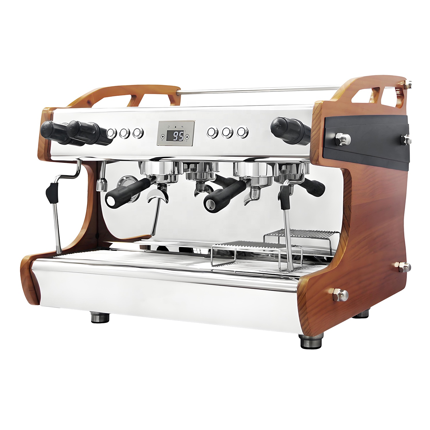 ST In Stock 2 Groups Rotary Pump Commercial Professional Semi Automatic Coffe Cafe Cafetera Coffee Espresso Machine
