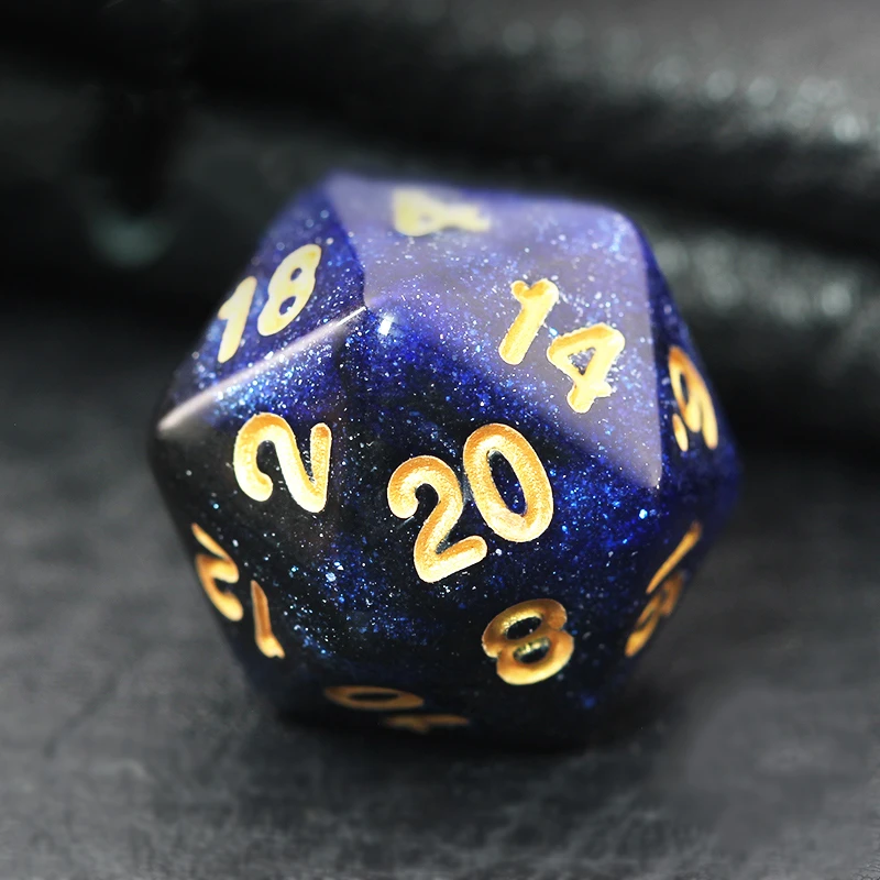 7 шт./компл. черные и синие кости звездного неба D&D COC Dice D4 D6 D8 D10 D% D12 D20 Настольные игры DND RPG Dice Set