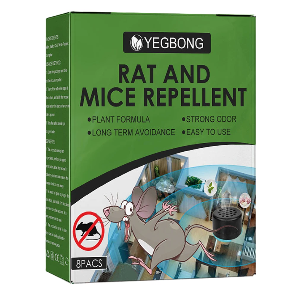 8 pezzi repellente per topi deterrente anti-mouse palline repellente per topi olio di menta piperita per il controllo degli insetti dei parassiti al coperto all'aperto