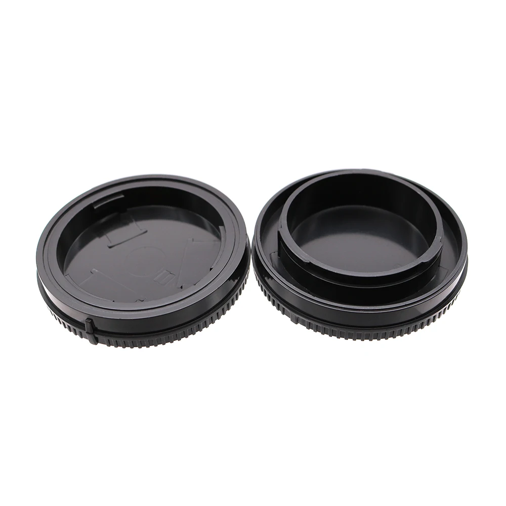 For Sony E FE mount Lens Rear Cap or Camera Body Cap or Cap Set No Logo Plastic Black Lens Cover Lid for A7 A7R A7S A1 A9 A6000