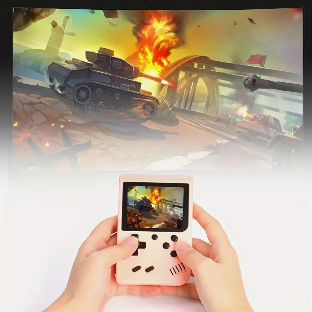 Console per videogiochi retrò con schermo LCD da 2,4 pollici Console per videogiochi portatile integrata da 400 pollici Regalo di Natale Natale