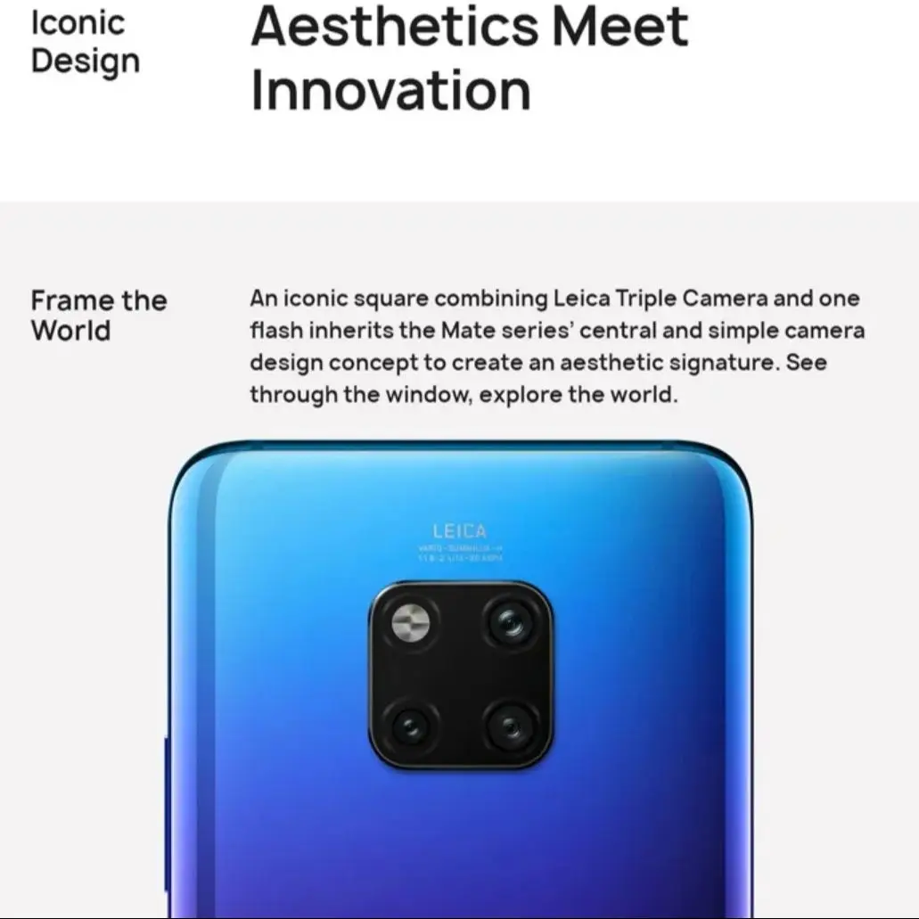 HUAWEI Mate 20 Pro Smartphone Global Version 6.39 inch 8+256GB ROM 40MP 4200mAh Mobile phone Android Google Play Store celulare