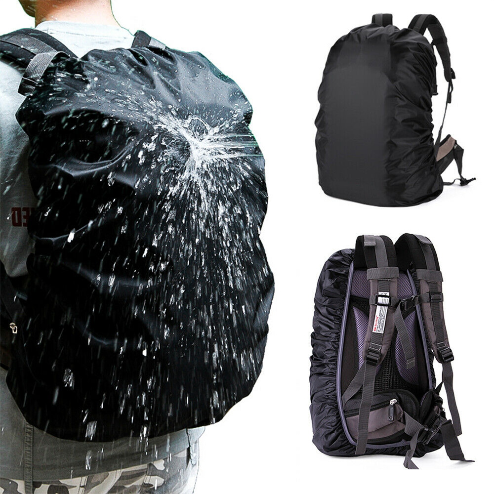Cubierta de lluvia portátil impermeable para acampar senderismo escalada al aire libre a prueba de polvo 20-70LBackpack cubierta patrón de impresión en el pecho