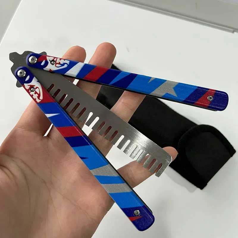 Valorant Weapon Balisong Yoru Butterfly Comb GO Vol Melee Game Peripheral 23cm Metal Samurai Sword Model Weapon Gifts Toys Boys
