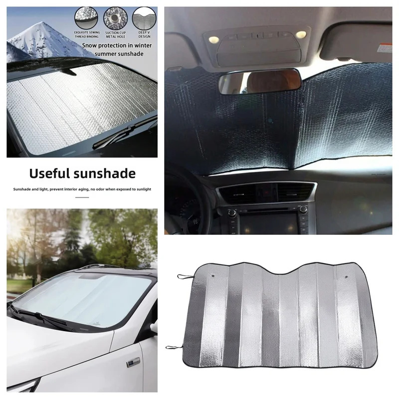 Pára-sol do carro dianteiro e traseiro interior pára-brisa verão proteção solar isolamento térmico janela pára-sol janela interior pára-sol