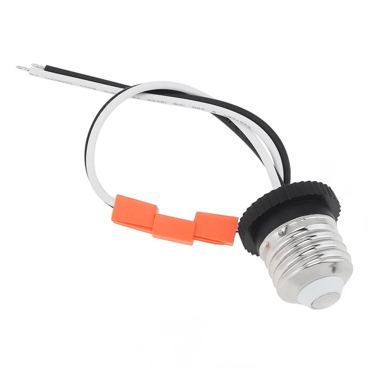 Adaptador de enchufe E26 de fácil instalación, Base media, tornillo macho en bombilla, Pigtail para luces de techo Led, Downlight
