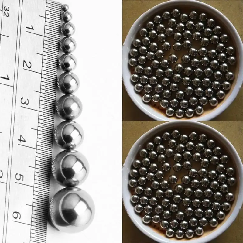 Thép Không Gỉ Súng Cao Su Đạn-3/8 "Inch 0.375" Cỡ Nòng Thẳng & Chính Xác Thực Hành Súng Cao Su Đạn Thép Bỏ Túi Súng Cao Su