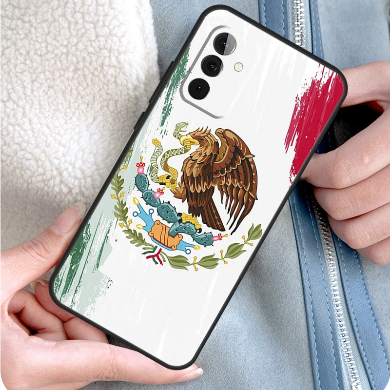 Sarung ponsel bendera Meksiko untuk Samsung Galaxy A55 A35 A25 A15 A51 A71 A12 A32 A52 A13 A33 A53 A14 A34 A54