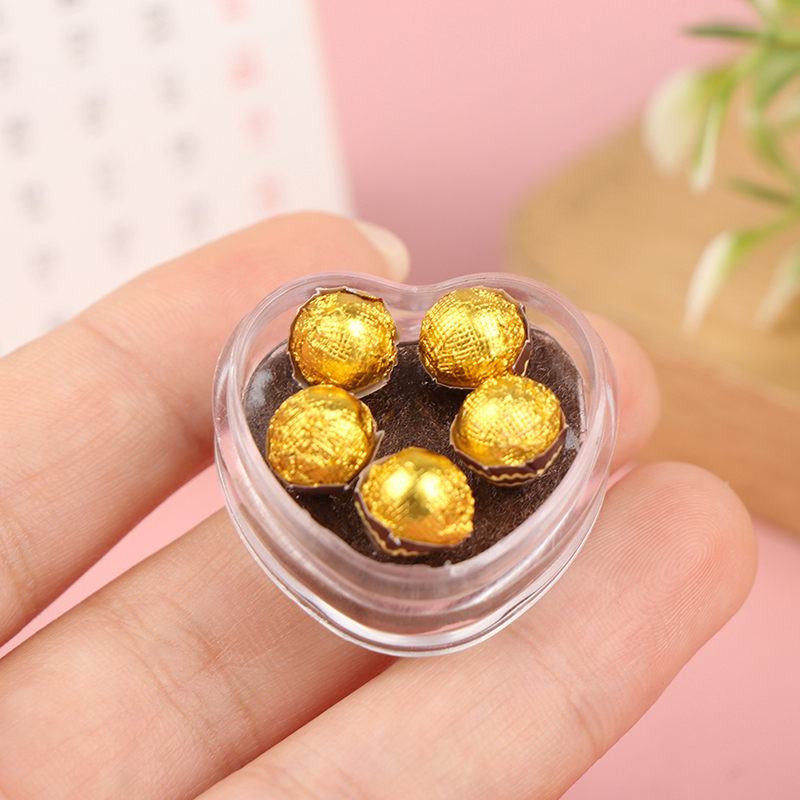 1:12 Dollhouse miniture Chocolate Gift box Model Food Toy Kitchen Accessories