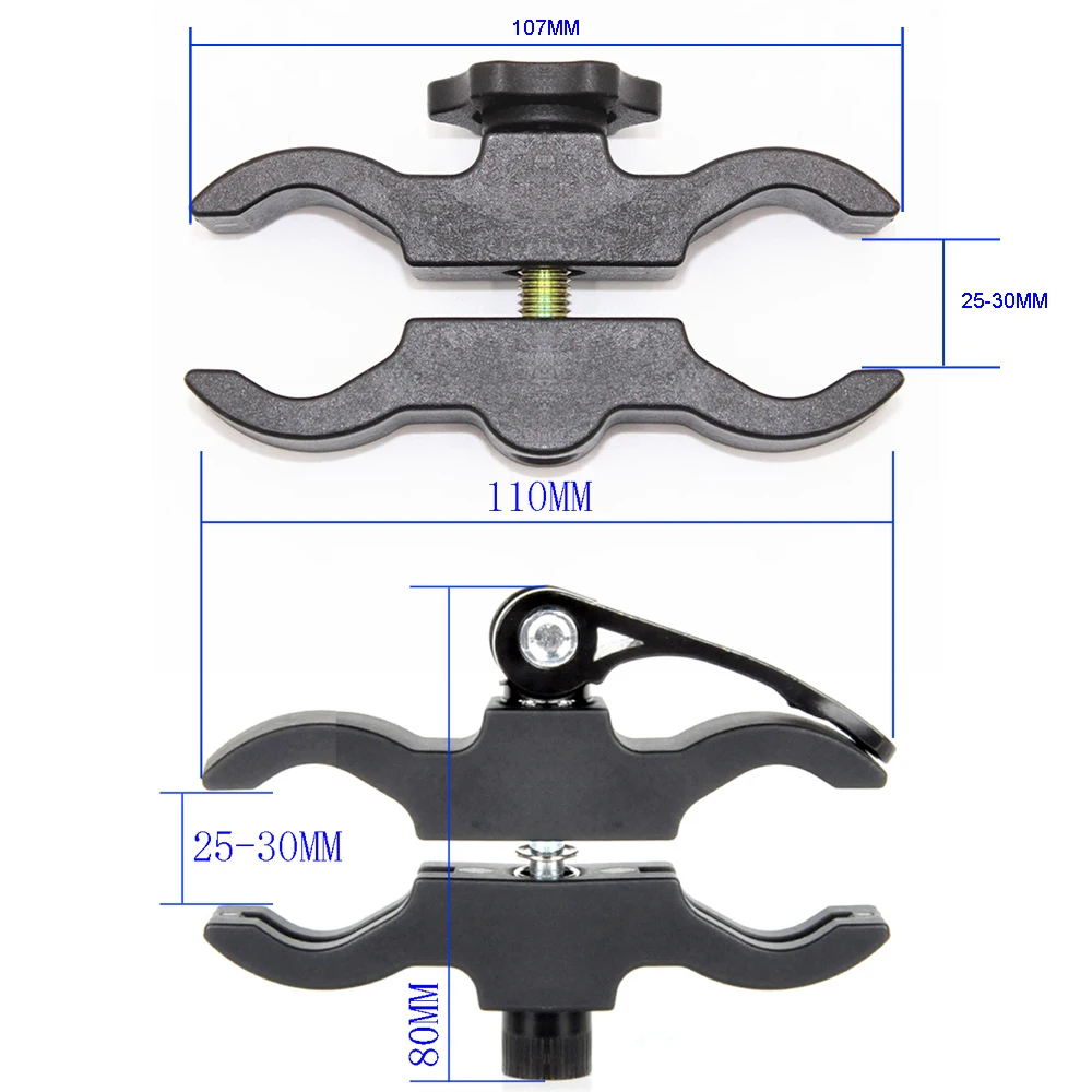 Clip para linterna múltiple, soporte para linterna, 25mm de diámetro, fácil ajuste, montaje de alcance, accesorios para pistola de caza al aire libre