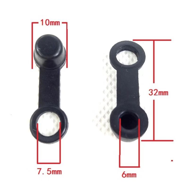 20/30/40PCS Bremsentlüfter Schraube Kappe Fett Zerk Fitting Kappe Gummi Staub Abdeckung Schwarz Für Auto Motorräder M6/M8/M10 Schraube