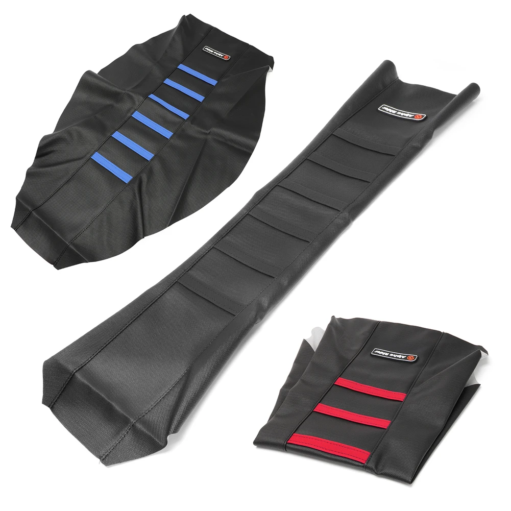 Pinza de goma suave para asiento de motocicleta, almohadilla antideslizante de piel costilla para HONDA, YAMAHA, KAWASAKI, SUZUKI, KX, KXF, WRF, SX, EXC