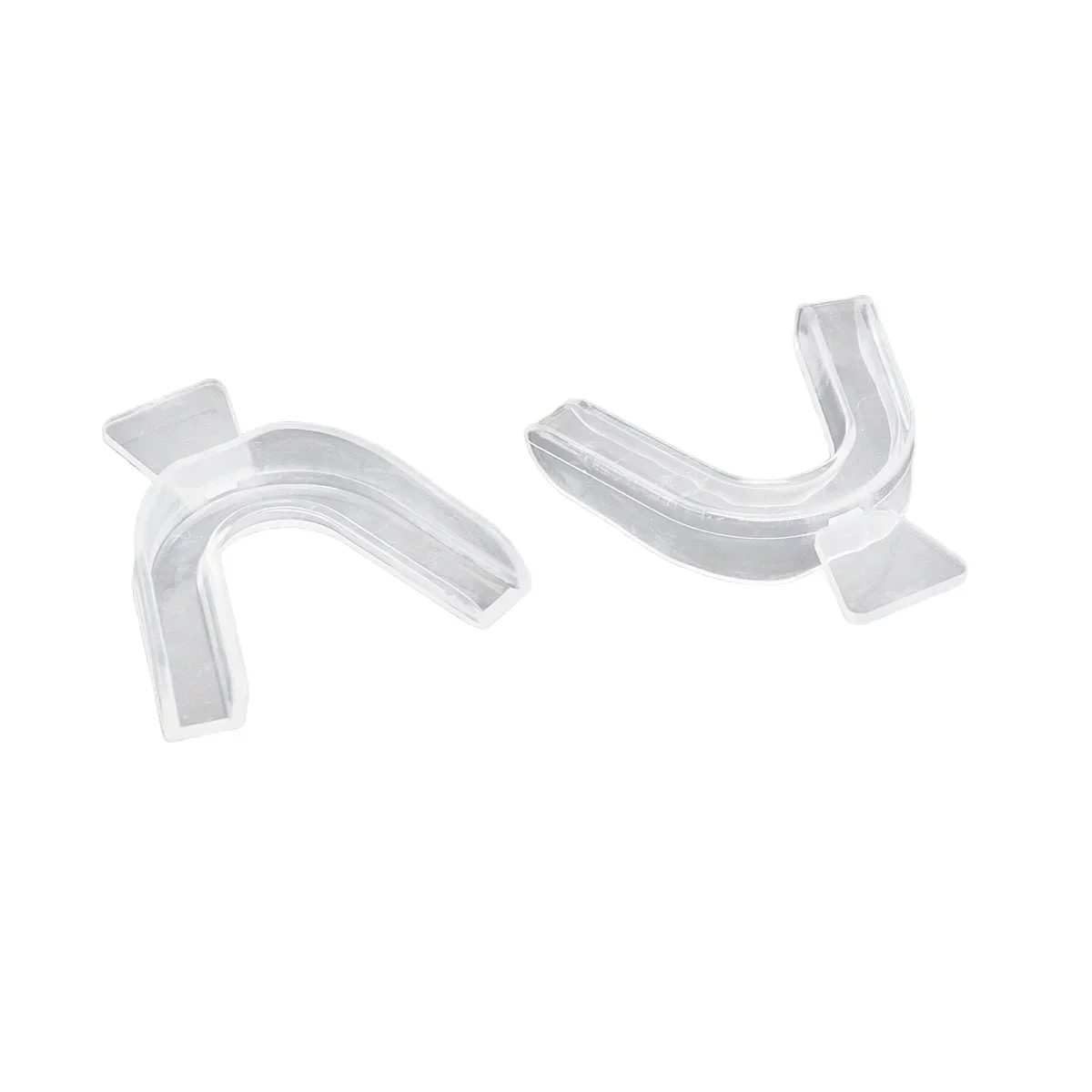 Protector nocturno Dental transparente para rechinar los dientes, bruxismo, protección del sueño, bandejas para la boca superior e inferior, blanqueamiento, 2 uds.