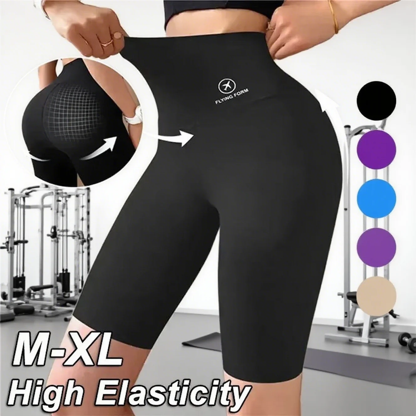 M-XL pantalones cortos deportivos para mujer, nuevos pantalones cortos para ciclismo, trotar, Fitness, cintura alta, puese cortos