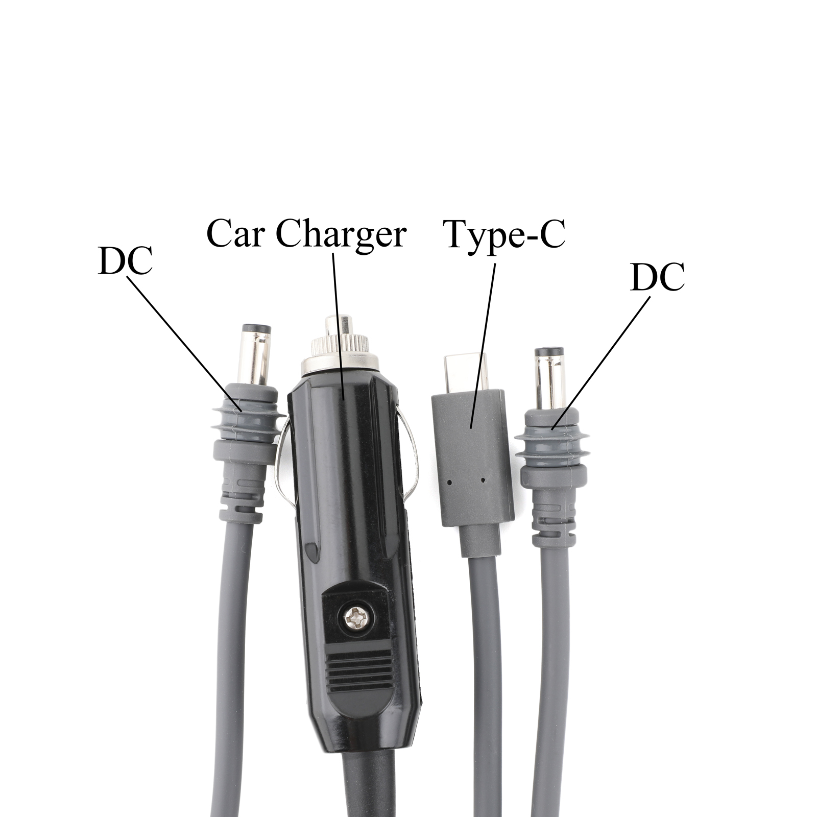 Für Starlink Mini 3-in-1-Autoladegerät/Typ-C/DC auf Mini-DC-Stromkabel für Starlink Mini