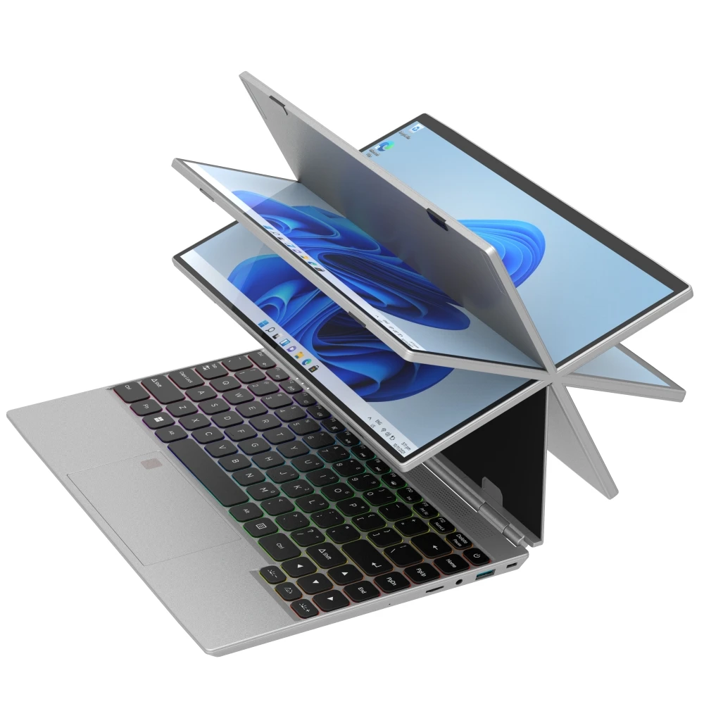 CRELANDER 4 in 1 Laptop 14 inch Touch Screen Celeron N95 16GB Ram Windows 11 Tablet PC Notebook Computer For Student Business
