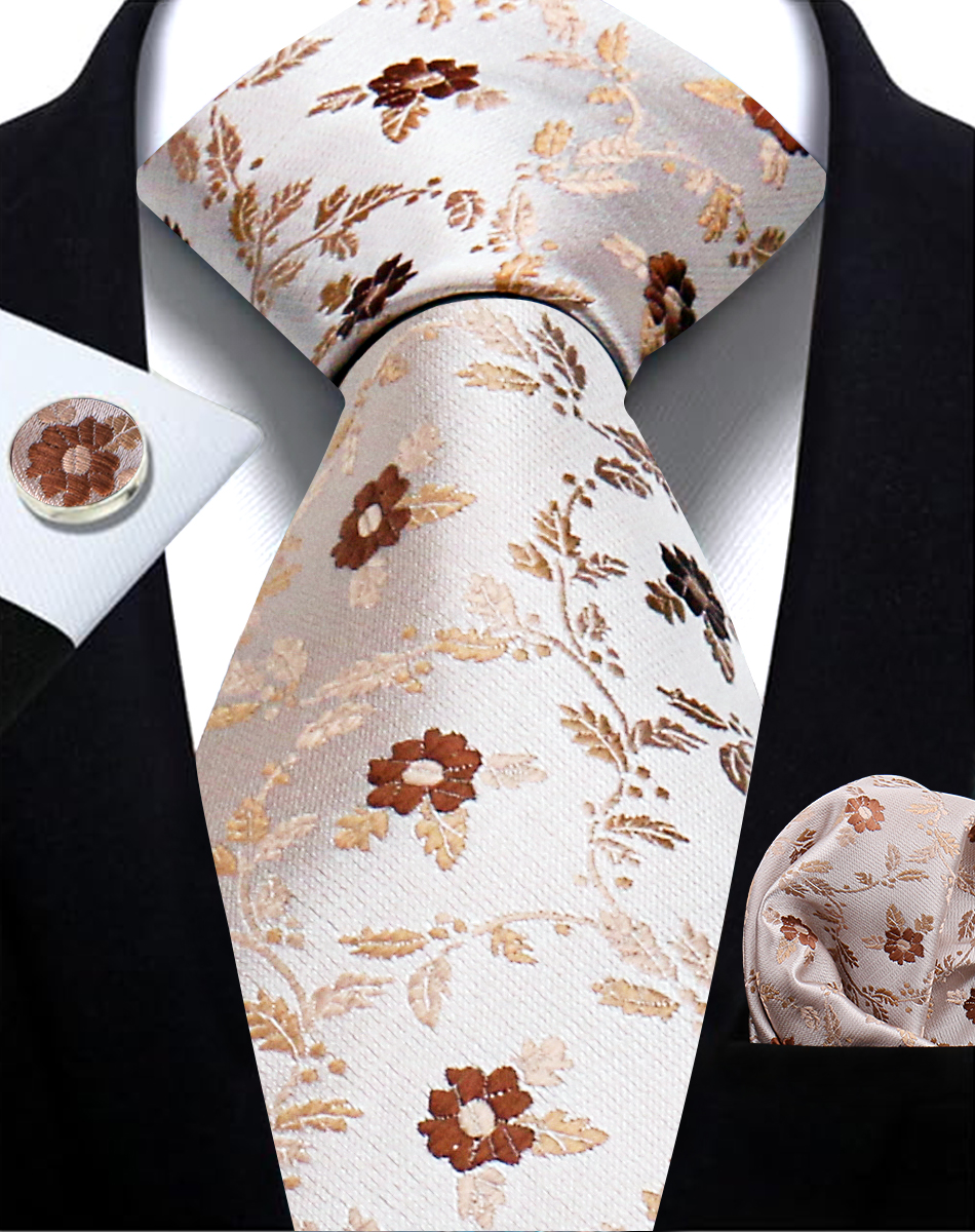 Gravatas de vinho florais de luxo para homens festa de casamento negócios gravata lenço abotoaduras conjunto masculino terno acessórios feitos à mão gravata