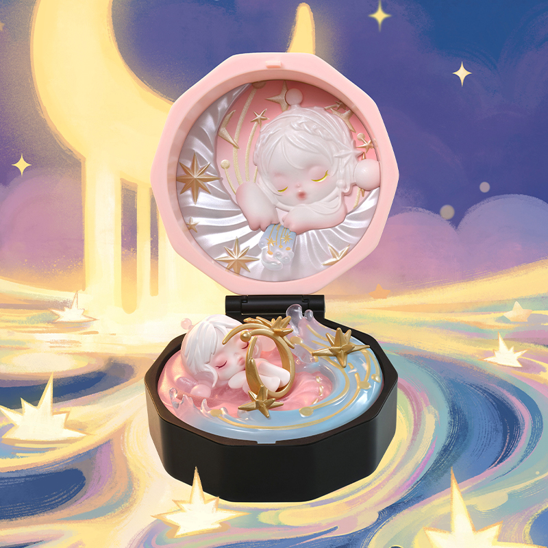 POP MART Romantische Ring Box Serie 4 Scènesets Blind Box 1PC/12PCS Mystery Box