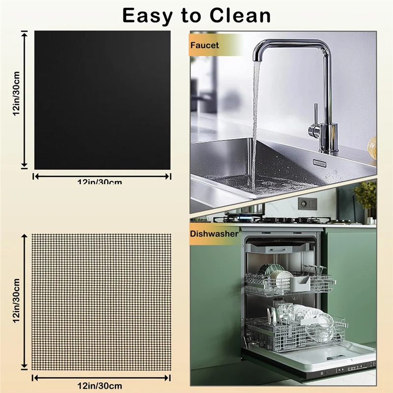-HOPE Oven Mat For Bottom Of Oven For Ninja Flip Air Fryer Accessories Baking Mat Sheets Air Fryer
