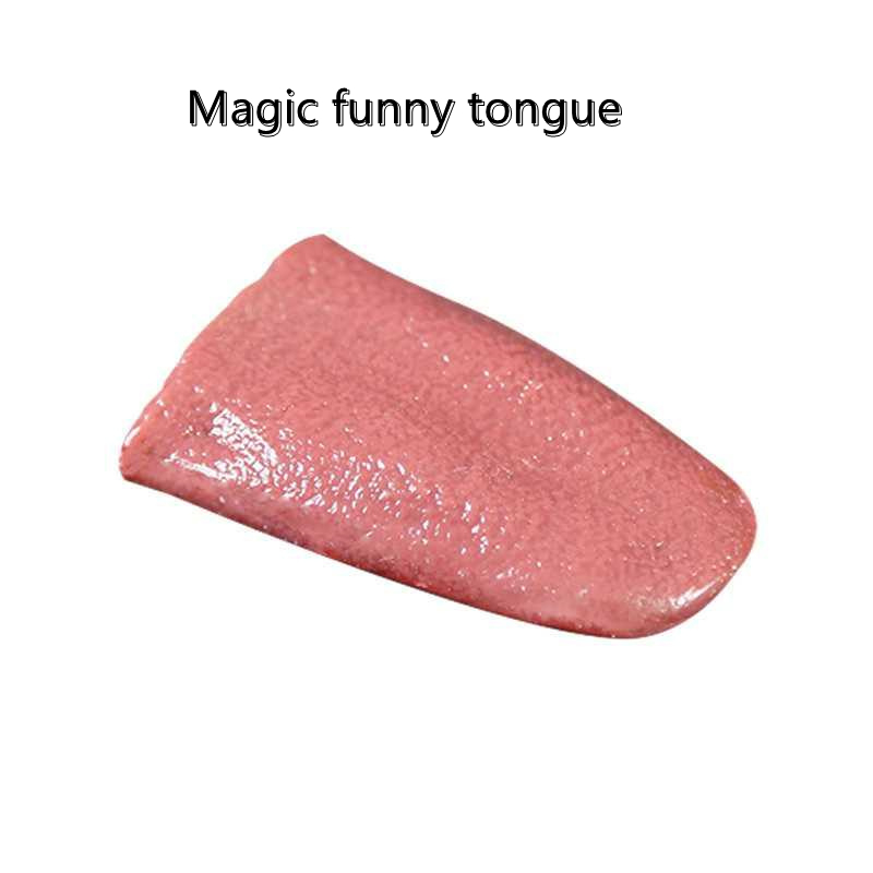 ตลก Magic ปลอมปลอมจําลองลิ้น Gross Jokes Prank Magic Tricks นักมายากลฮาโลวีน Decompression ของเล่น Shocker