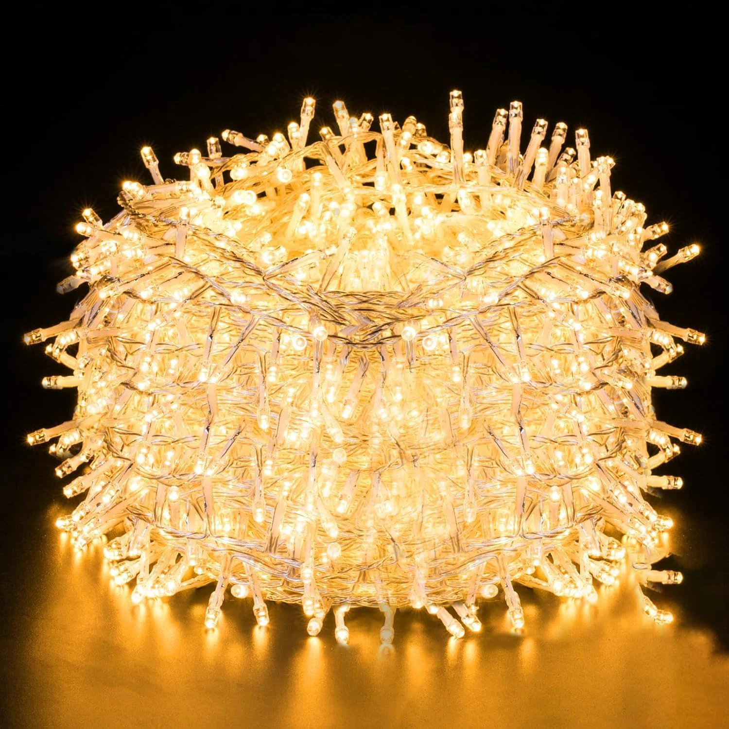 Guirnaldas de luces navideñas LED impermeables, 10M, 20M, 30M, 100M, 8 modos, 24V-31V, para vacaciones, boda, fiesta, jardín, hogar, decoración al aire libre