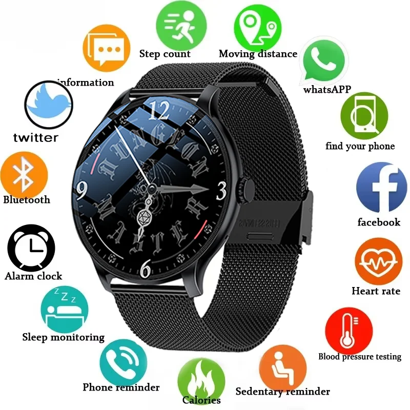 LXASFIT 2025, neue Smartwatch, Herzfrequenz, Schlaf, Gesundheitsmonitor, Bluetooth, Sprechen, Damen-Sport-Smartwatch für Android IOS