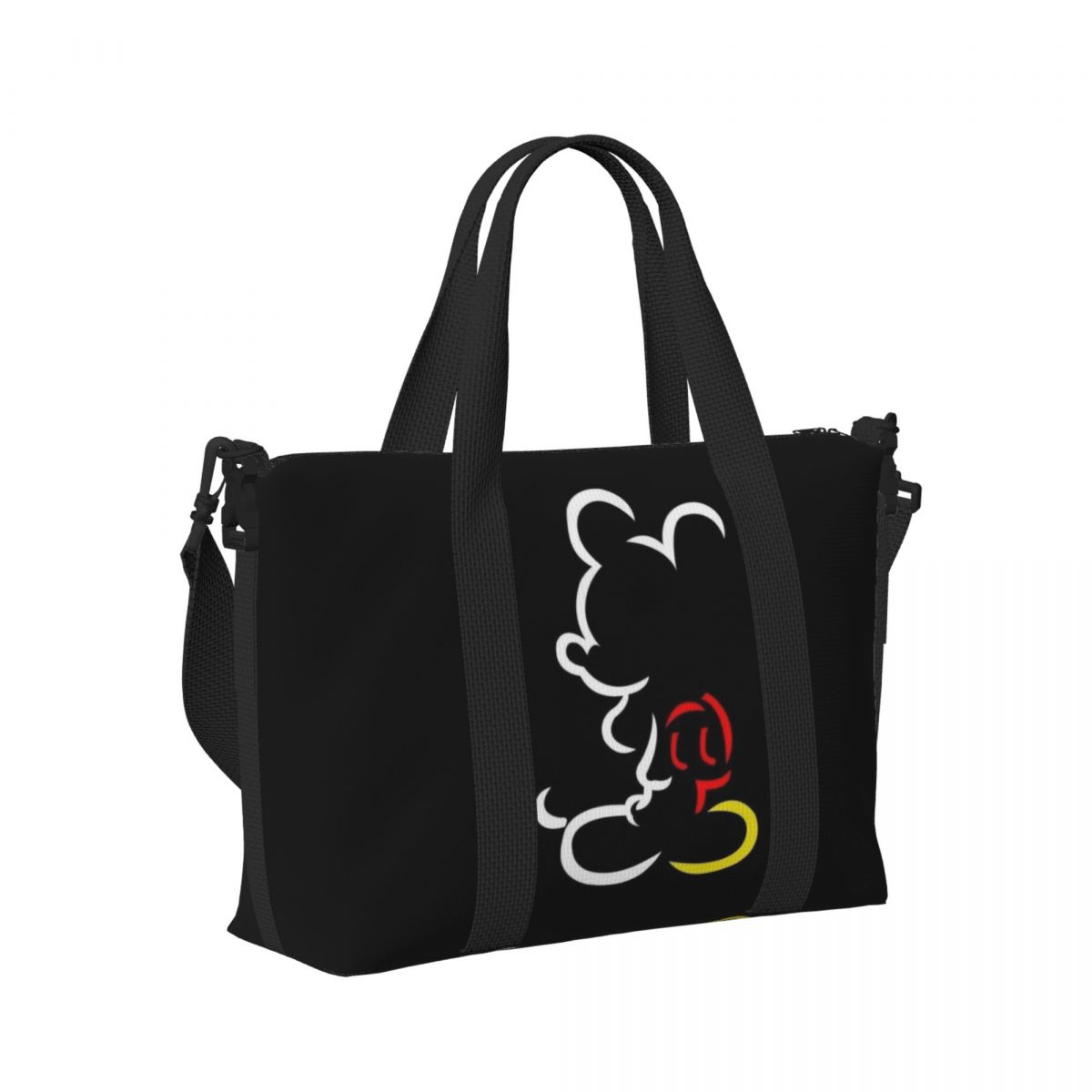 Benutzer definierte Mickey Mouse Einkaufstasche Frauen große Kapazität Fitness studio Strand Reisetaschen