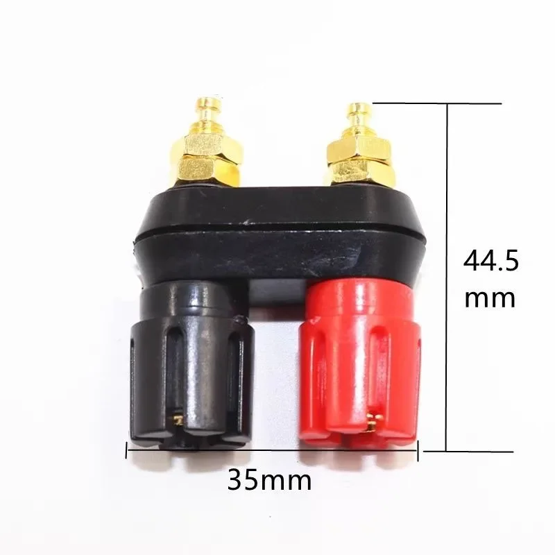 1 pçs alto-falante banana plug ligação post terminal conector banana tomada dupla fêmea banana plug para amplificador de alto-falante