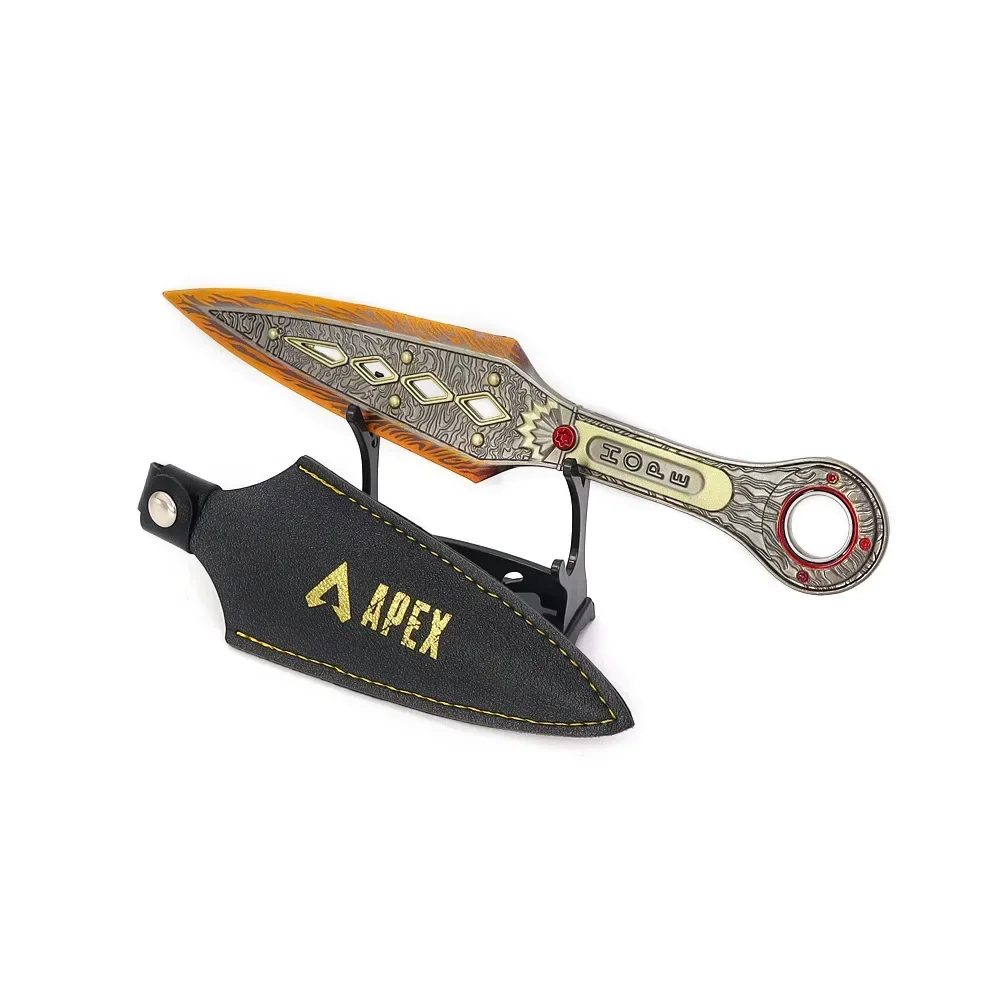 22 ซม.Apex Legends Heirloom อาวุธ Wraith Kunai เกมโลหะ Katana Ninja ดาบหมุนได้ระยะประชิดอาวุธรุ่นของขวัญของเล่นสําหรับชาย