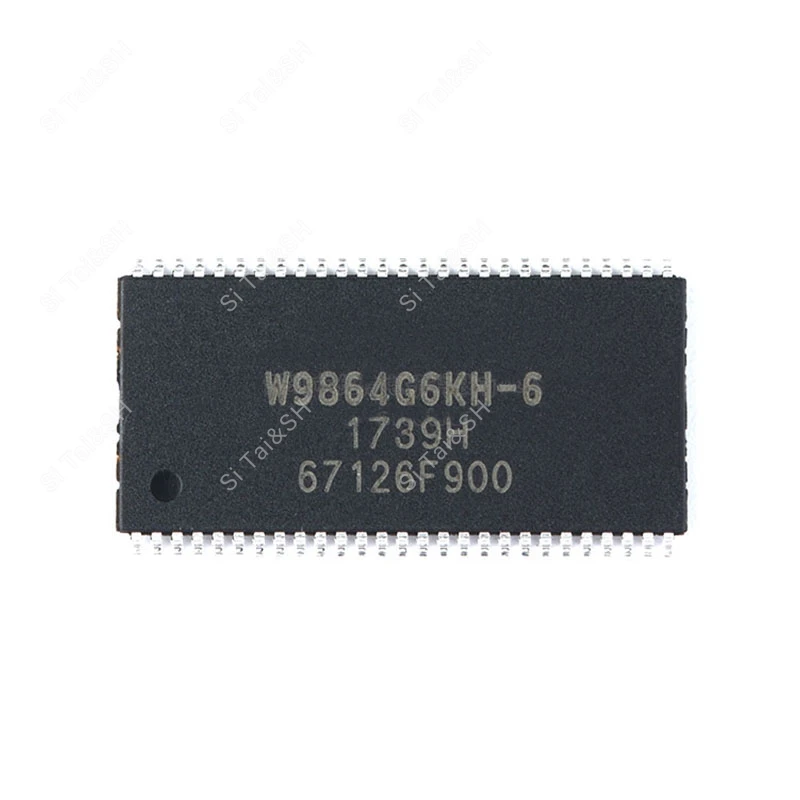 molewei 5PCS W9864G6KH-6 TPlastic Schutzhülle (II)-54 RAM Schwarze Kunststoff-Schutzhülle