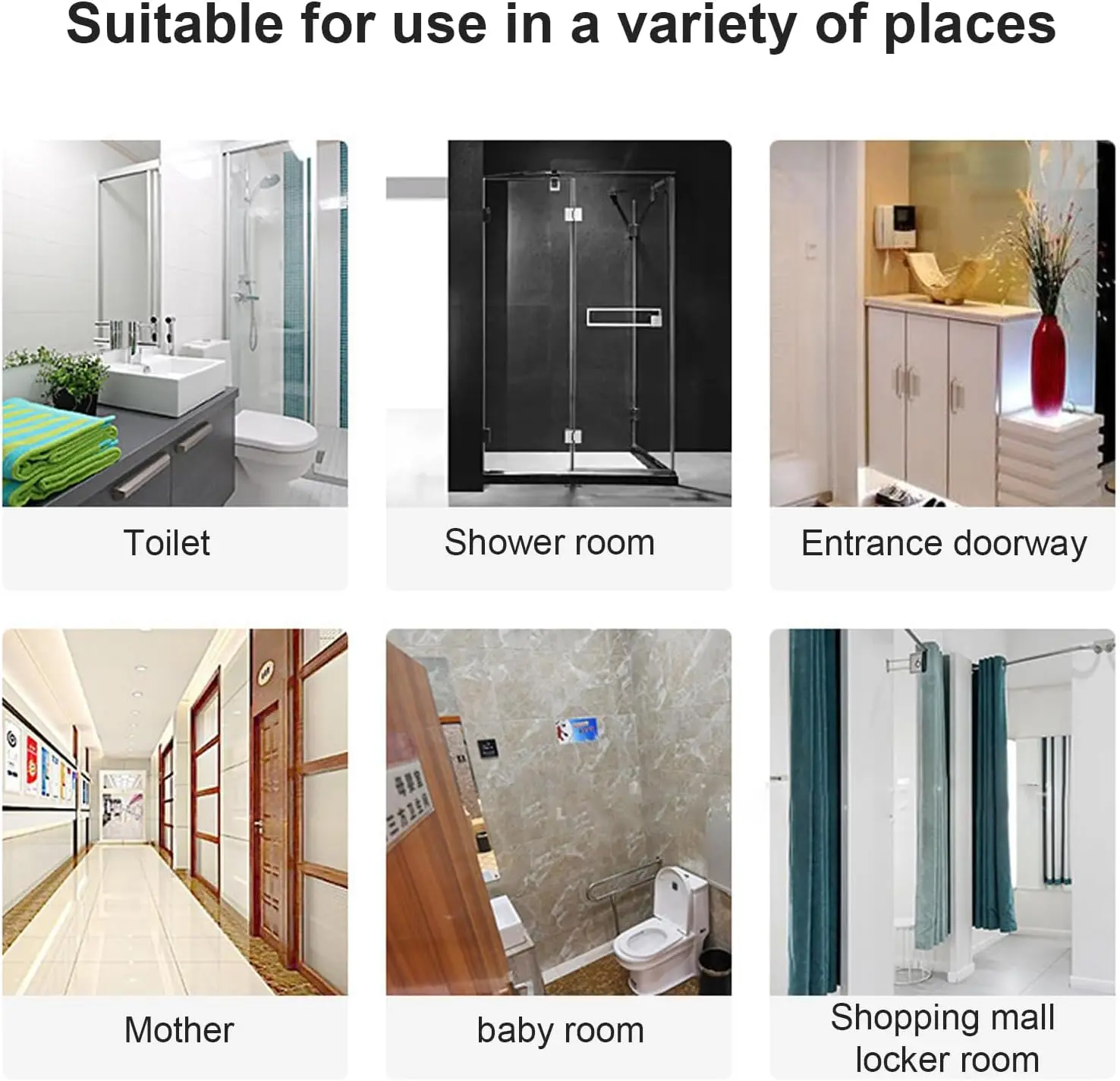 Duschsitz, an der Wand montierte Bank, stabiles, ausklappbares Design, platzsparender Badezimmerhocker, robuste Konstruktion, ideal für kleine