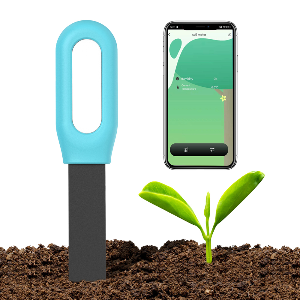 Tuya-probador de suelo inteligente con Bluetooth, medidor de temperatura y humedad, termo higrómetro, automatización de jardín, Detector de riego