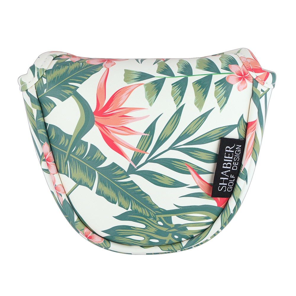 DÍA DE LOS MUERTOS シャムロック プリント ゴルフ クラブ ヘッドカバー 強力な磁気マレット パター カバー