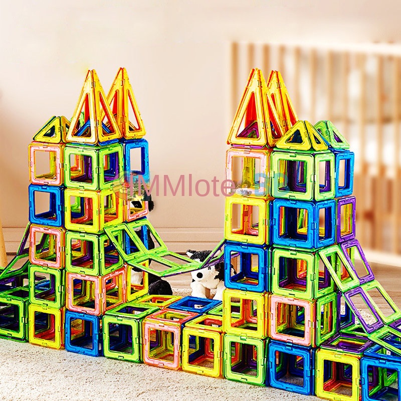 Aimants jouets pour enfants grande taille Plus blocs magnétiques pour enfants concepteur constructeur ensemble jouets pour garçons blocs de construction