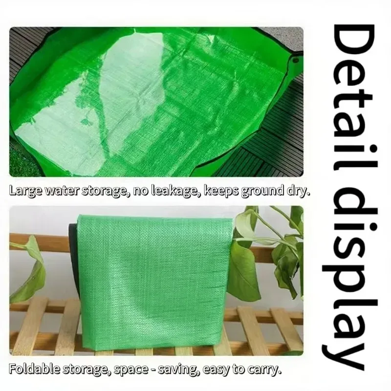 Estera de jardinería, almohadilla cuadrada para plantas, impermeable para trasplante de macetas, estera para macetas, lona antisuciedad plegable para repottamiento de jardín