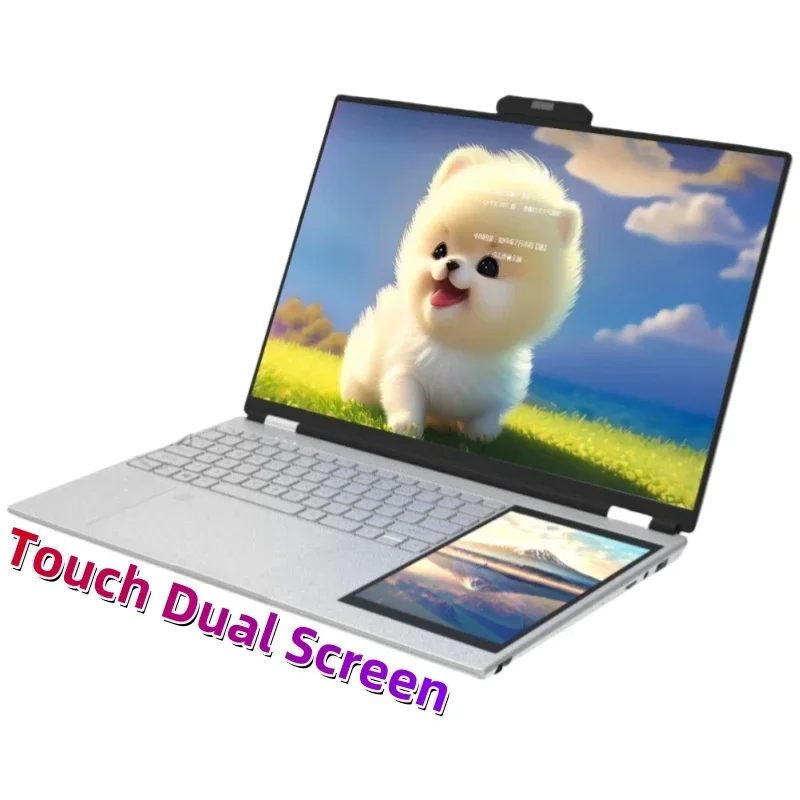 Melhor venda oem tela dupla notebook celeron n95 15 Polegada 7 Polegada 128gb 256gb 512gb 1tb ssd duplo toque portátil