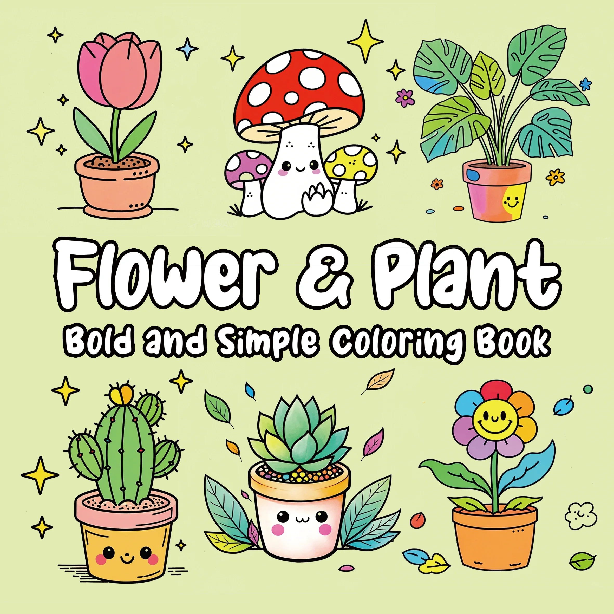 Libro para colorear con patrones de flores y plantas para adultos, bonito libro de dibujo, regalo perfecto para fiesta y cumpleaños