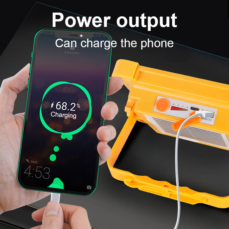 20000 mAh Solar Wiederaufladbare Camping Laterne High Power Bank LED Zelt Licht Leistungsstarke Magnet Taschenlampe Reparatur Notfall Lampe