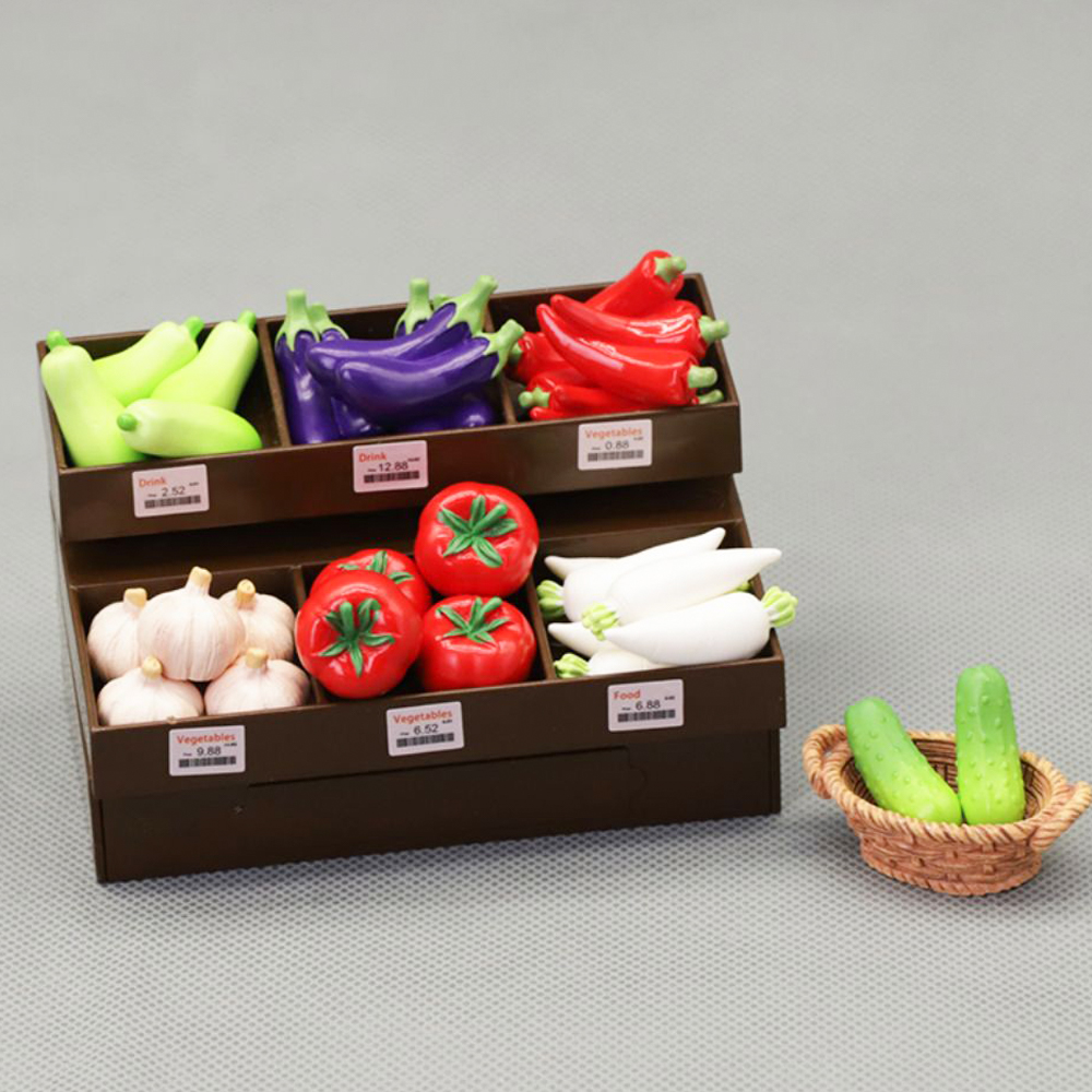 1/12 Miniatur Möbel Simulation Obst Snack Rack Modell Puppenhaus Micro Lebensmittel Verkauf Regal Schießen Prop Küche Spielzeug Geschenk