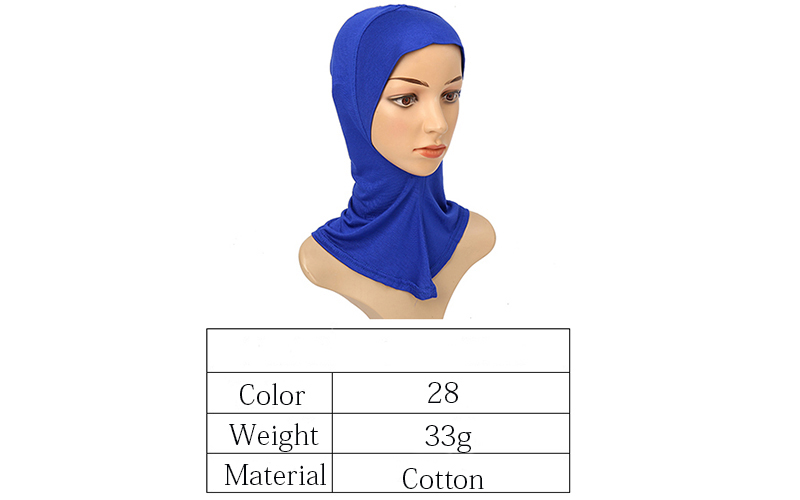Underscarf Inner Cap Bone Bonnet Hijab Turban Modal Stretch Full Cover Neck Muslim Women Ninja Hat Headscarf Wrap Islamic Amira