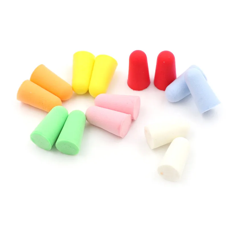 Tapones para los oídos de espuma de PU, antiruido, antirronquidos, cómodos para estudiar y dormir, 10 pares, nuevos