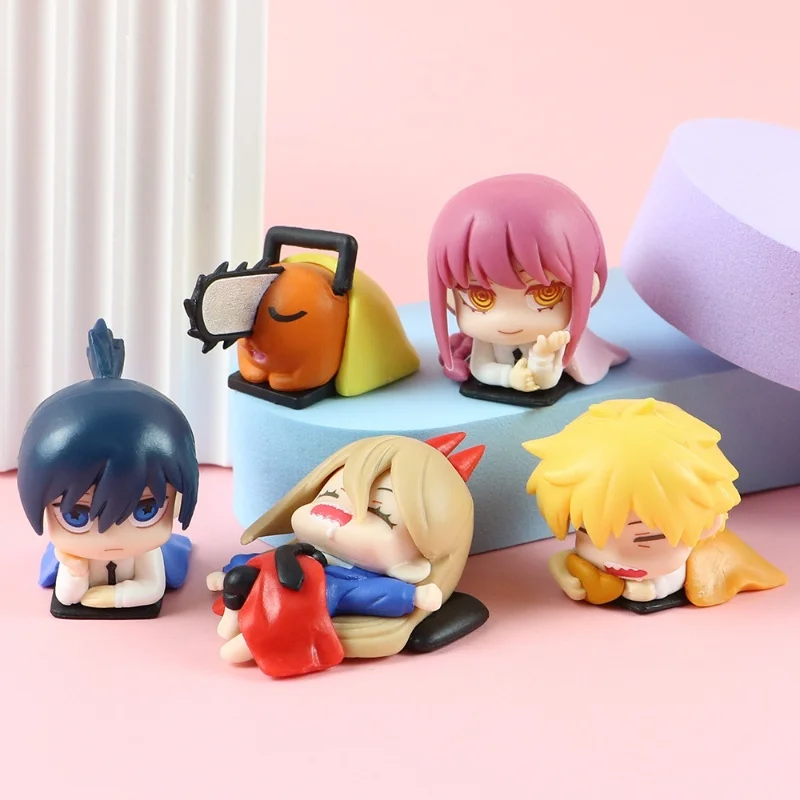 Chainsaw Man Figurines Pochita Denji Makima Power Doll Model Action Anime Figure Cute Japanese Cartoon Ornaments Statues Gift
