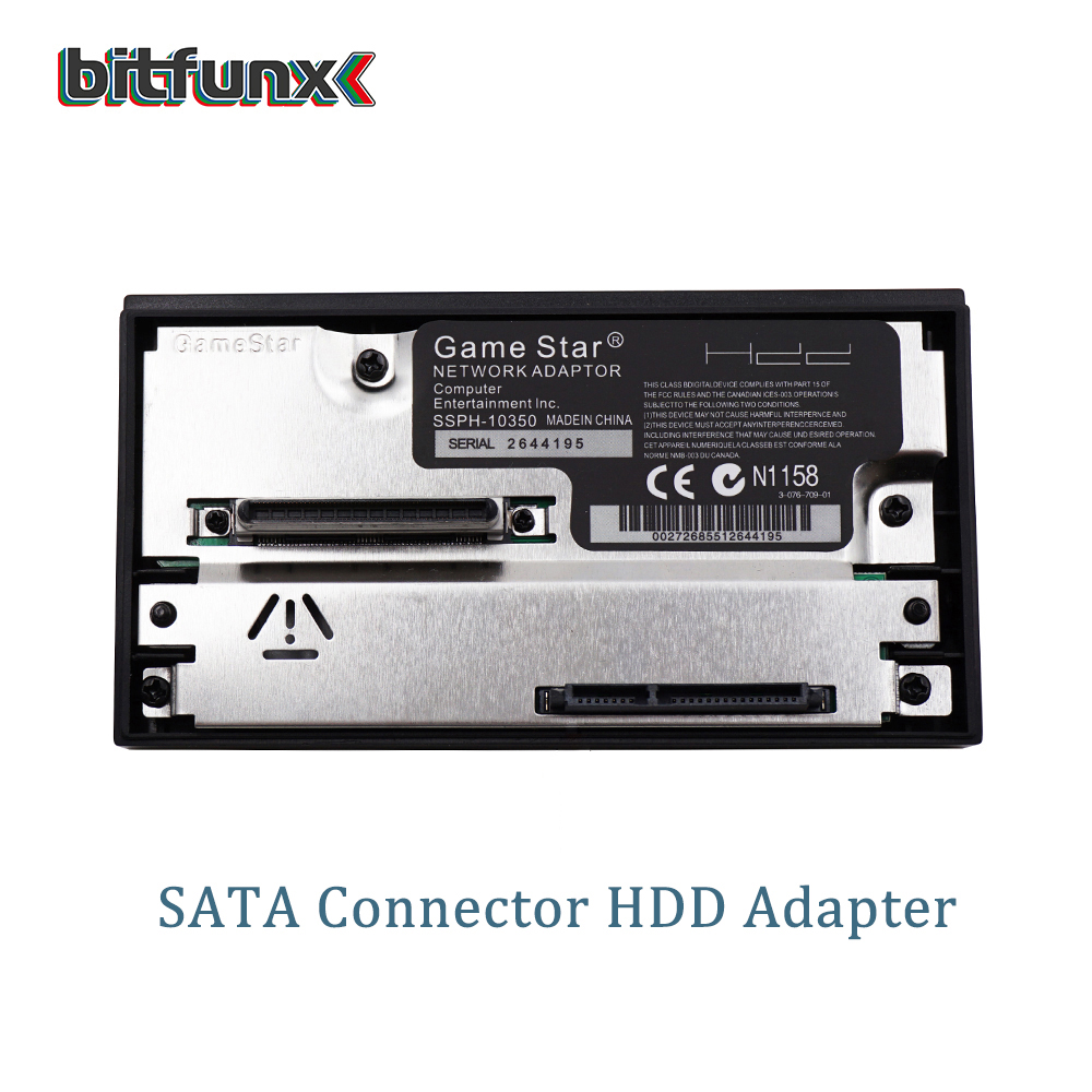 BitFunx GameStar Adattatore SATA compatibile con disco rigido HDD da 2,5 o 3,5 pollici per console di gioco Playstation2 PS2