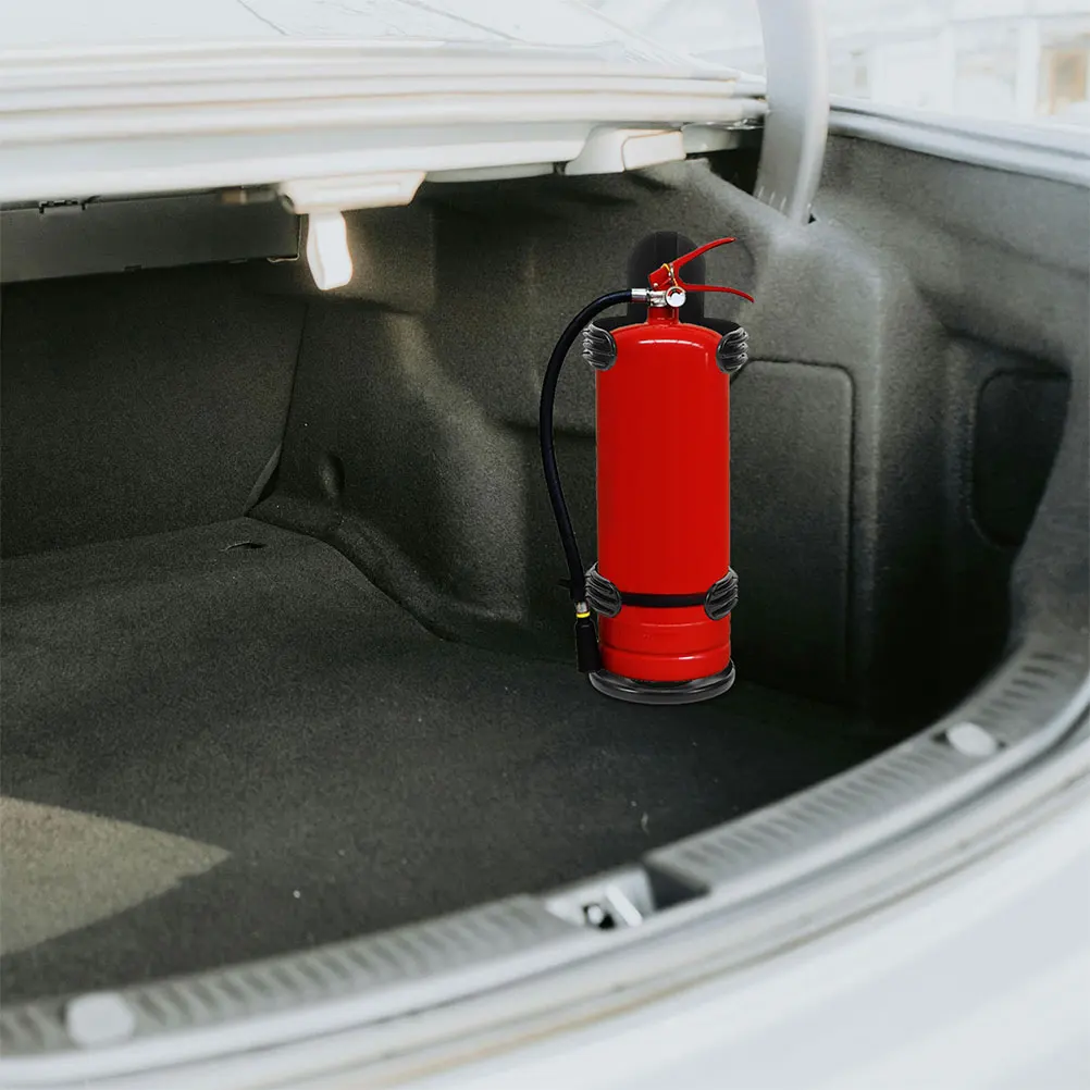 1 set Car Fire Extinguisher Strap Mount Trunk Car Trunk Fire Extinguisher Mount Wall Bracket Durable Secure Vehicle Safety